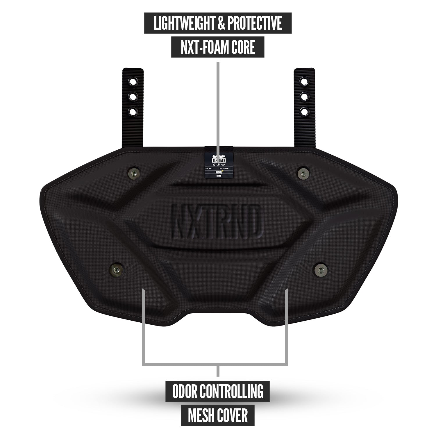 NXTRND B-PLATE® Pro Football Back Plate Purple