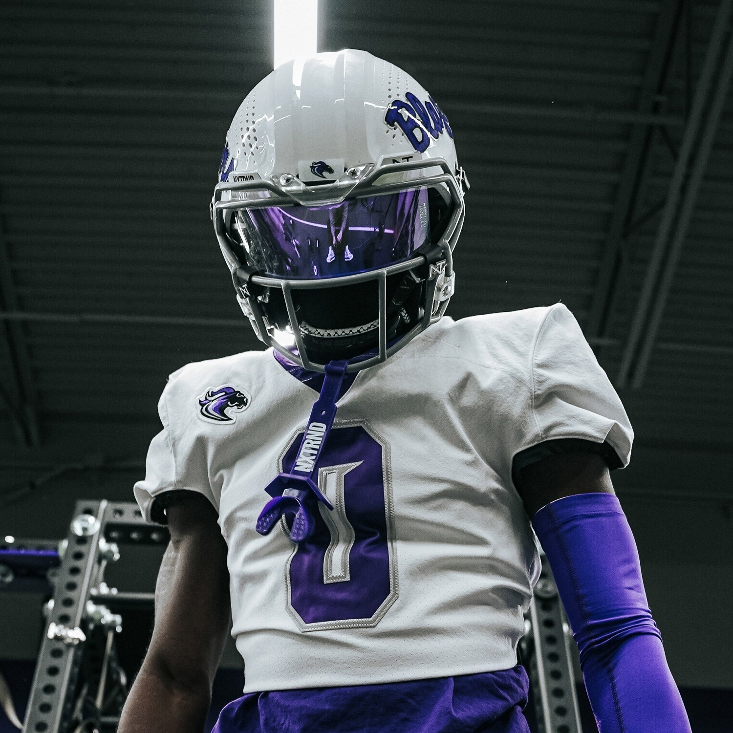 NXTRND VZR3® Football Visor Clear Purple