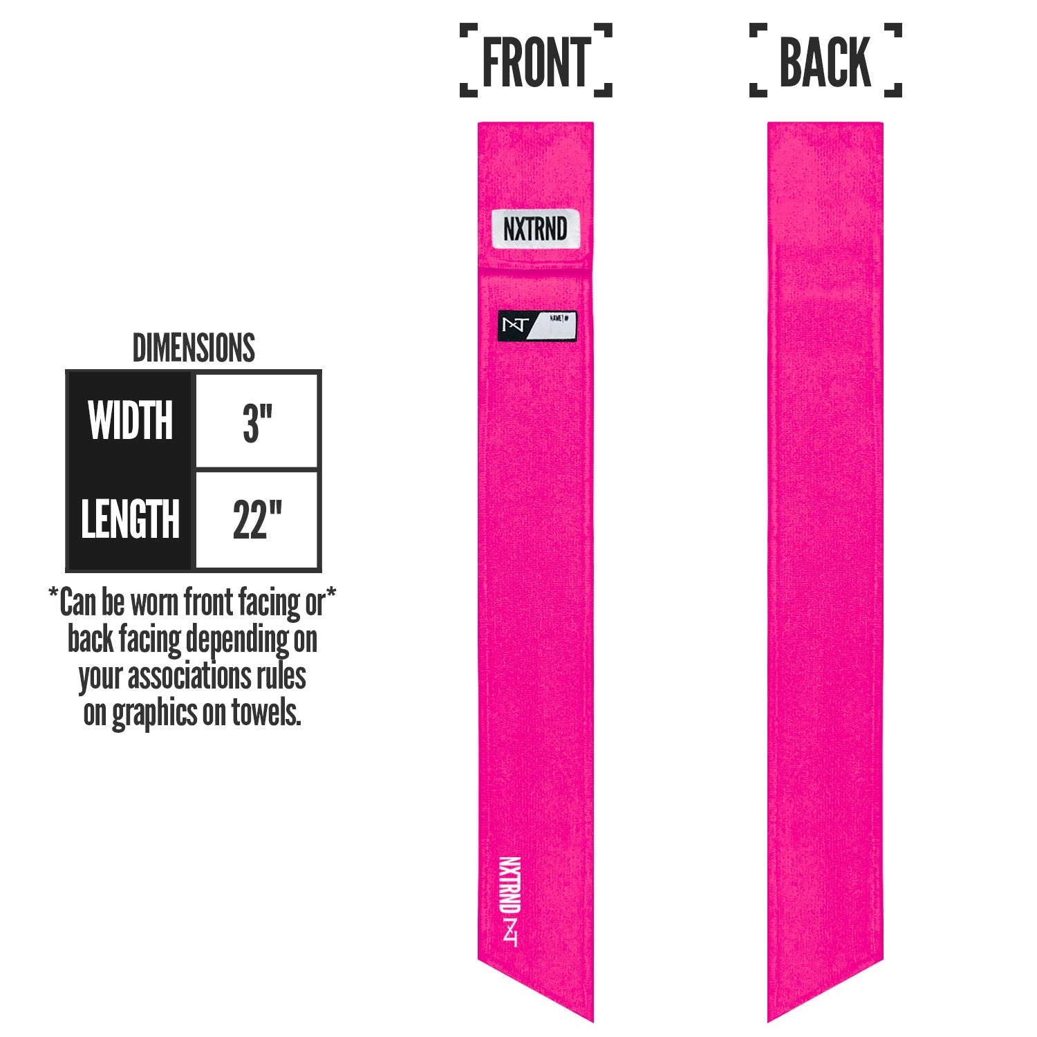 Nxtrnd Streamer Football Towel Pink