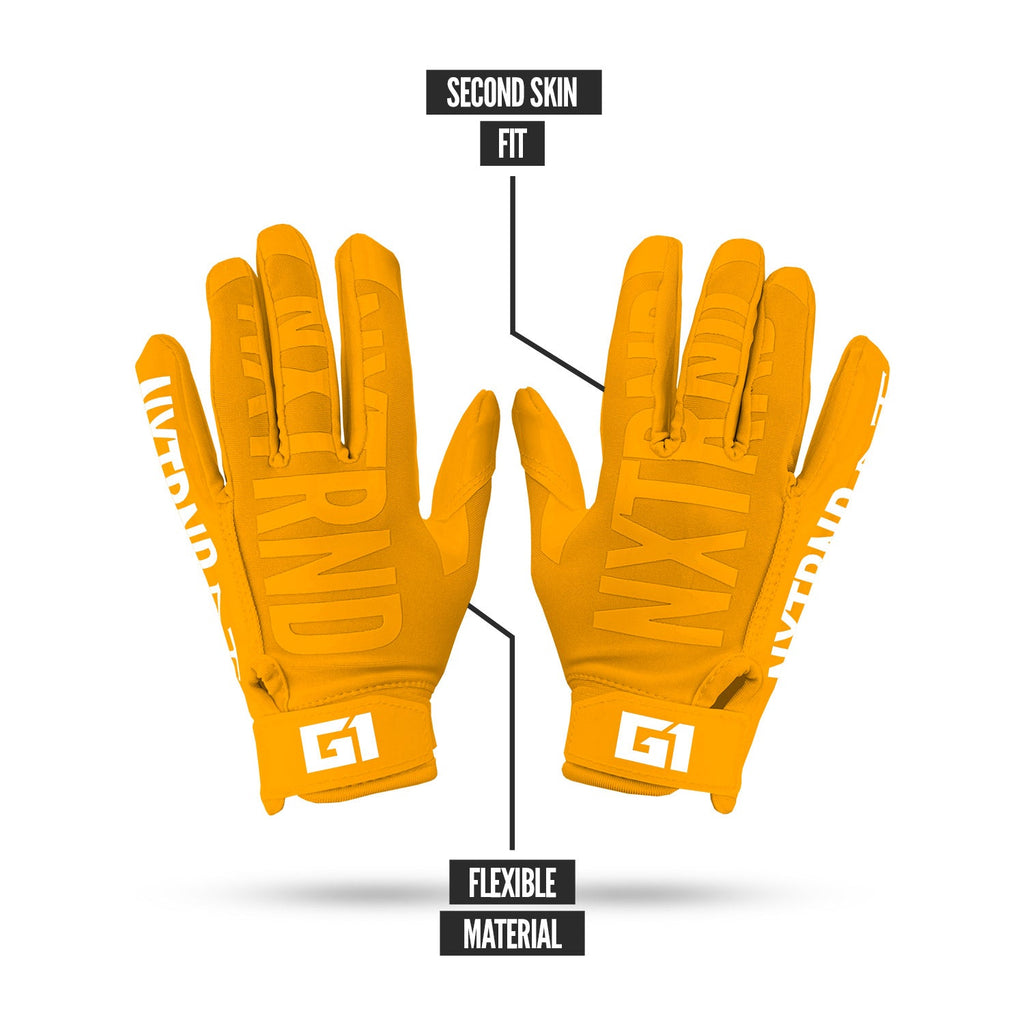 NXTRND G1® Youth Football Gloves Yellow