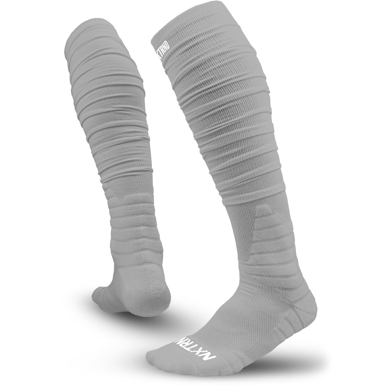 NXTRND XTD® Scrunch Football Socks Light Grey