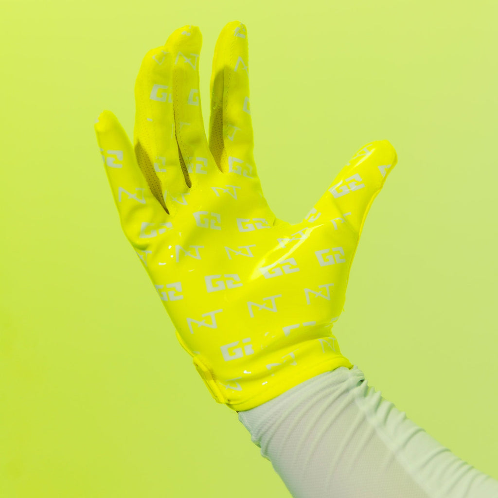 NXTRND G2® Pro Football Gloves Neon Yellow