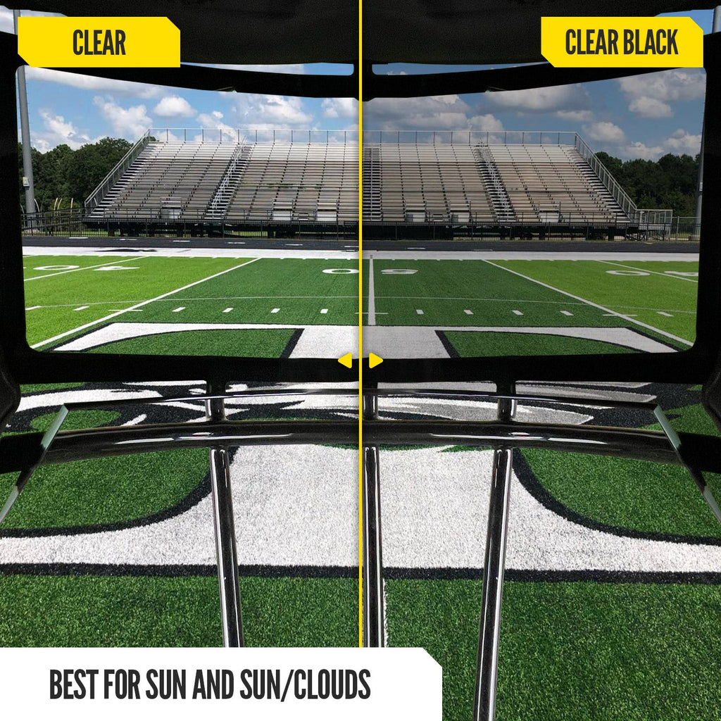 NXTRND VZR3® Football Visor Clear Black