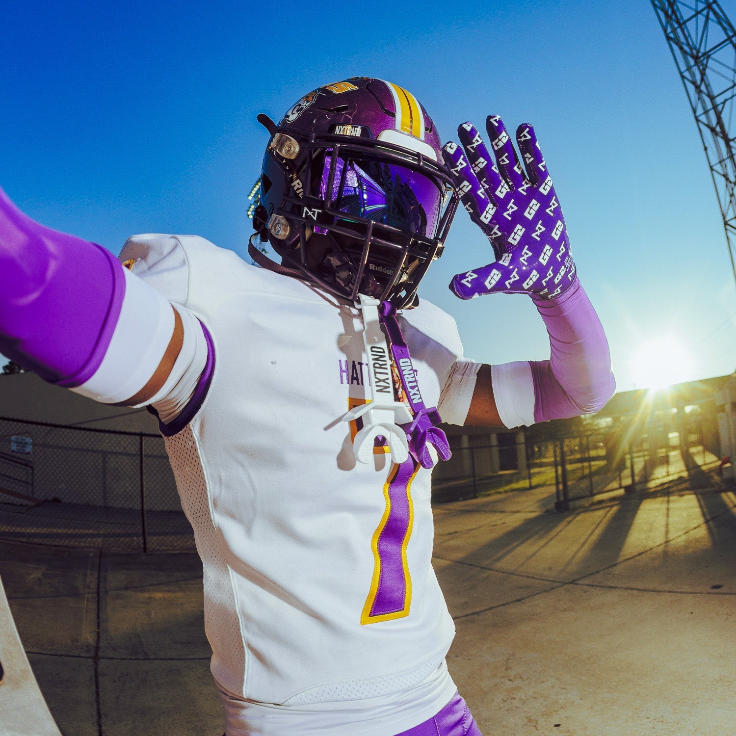 NXTRND G2® Pro Football Gloves Purple