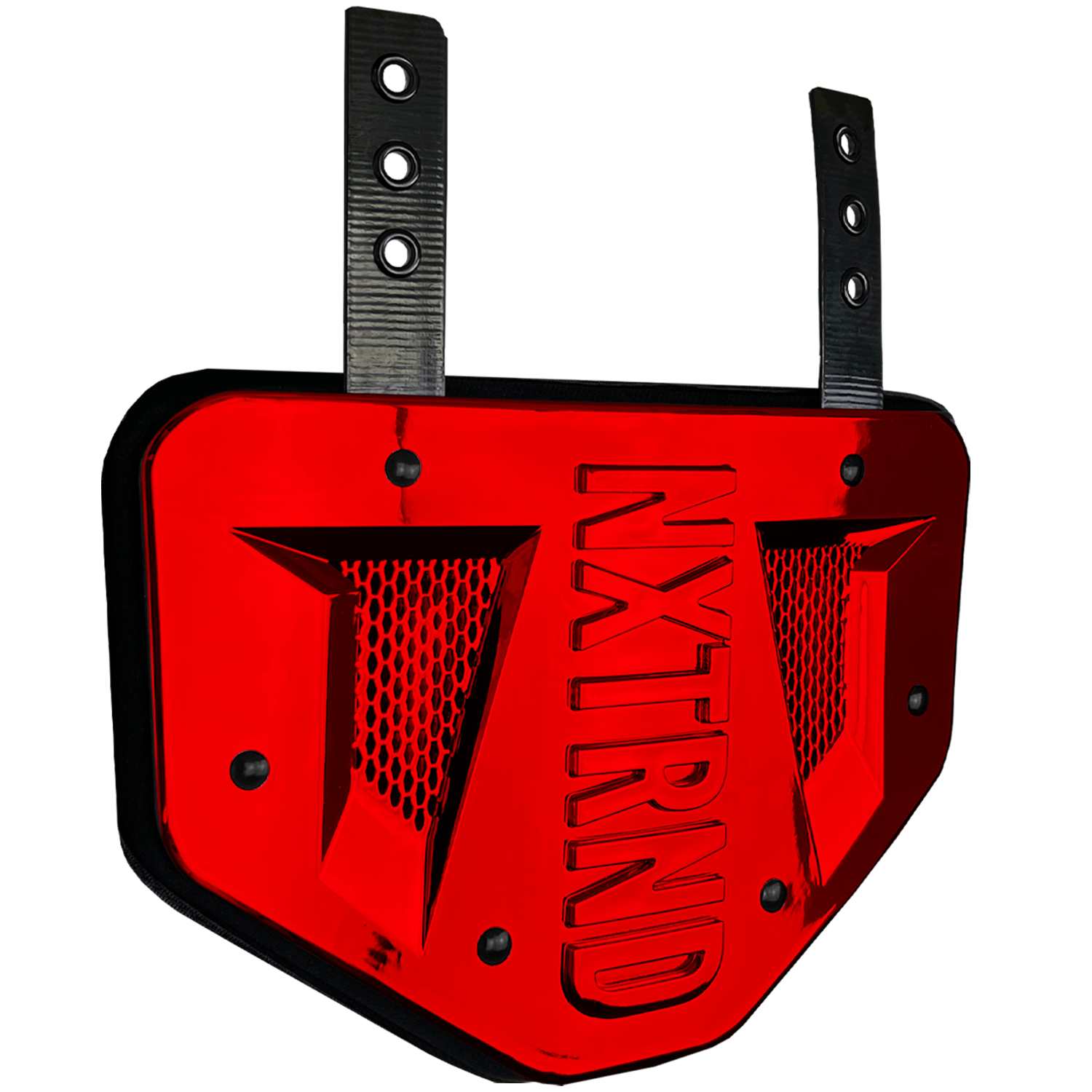 NXTRND B-PLATE® Football Back Plate Chrome Red