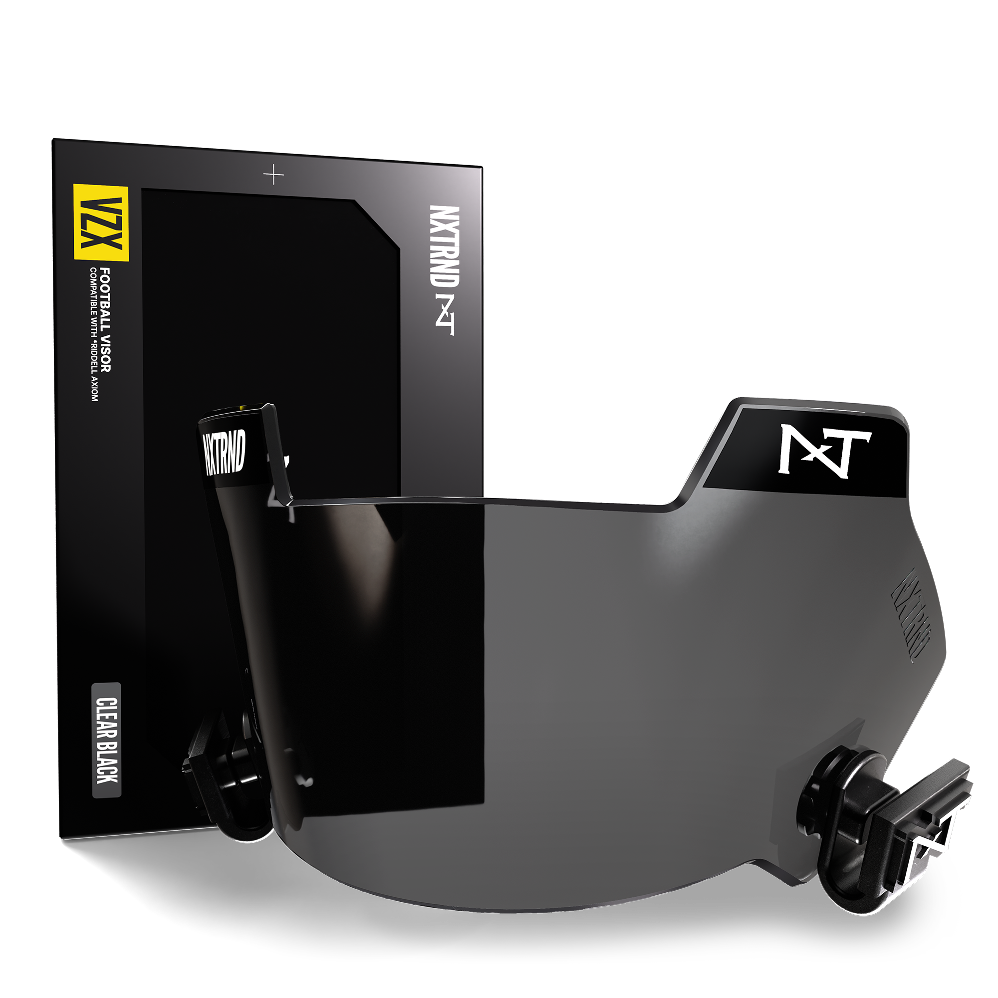 NXTRND VZX Football Visor Clear Black