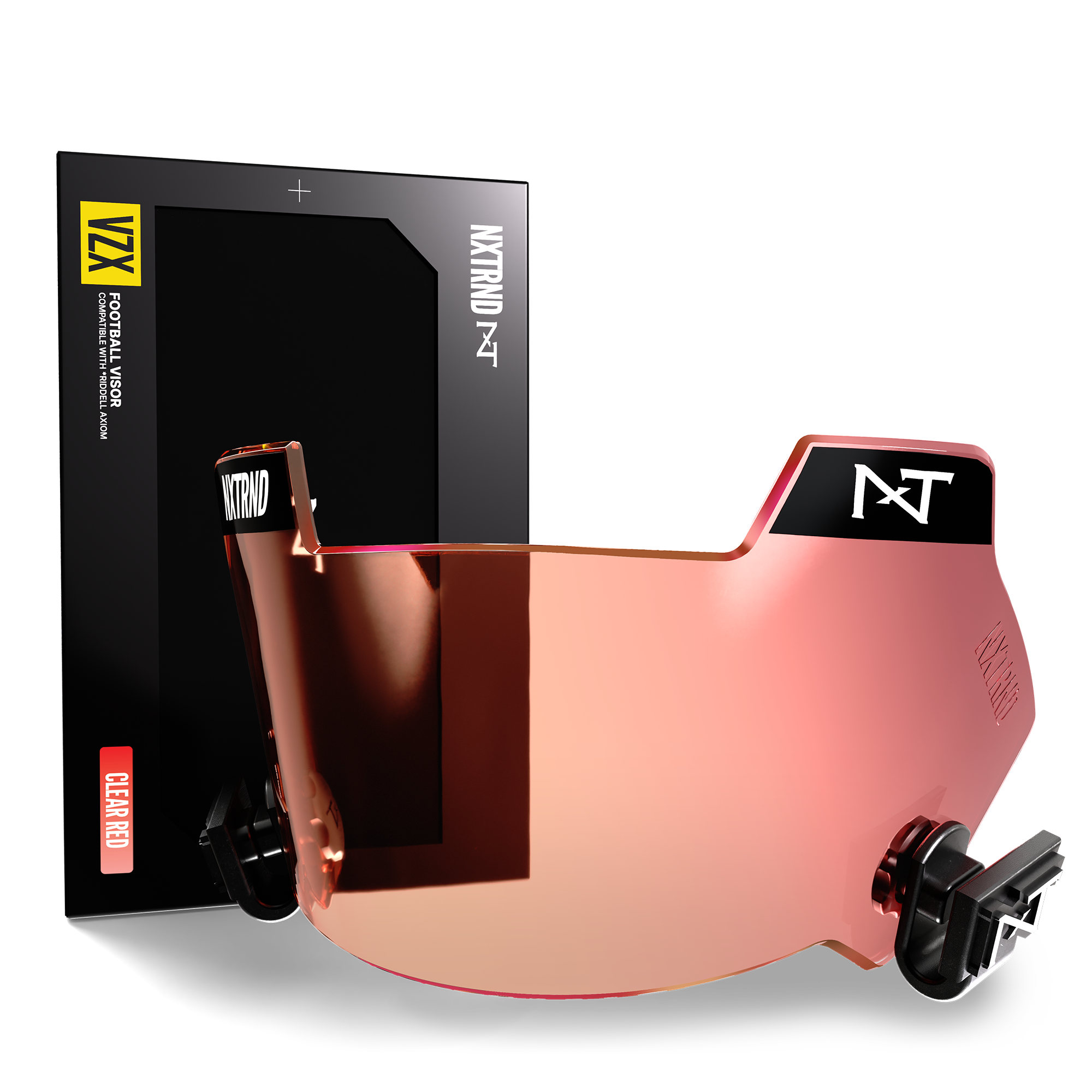 NXTRND VZX Football Visor Clear Red