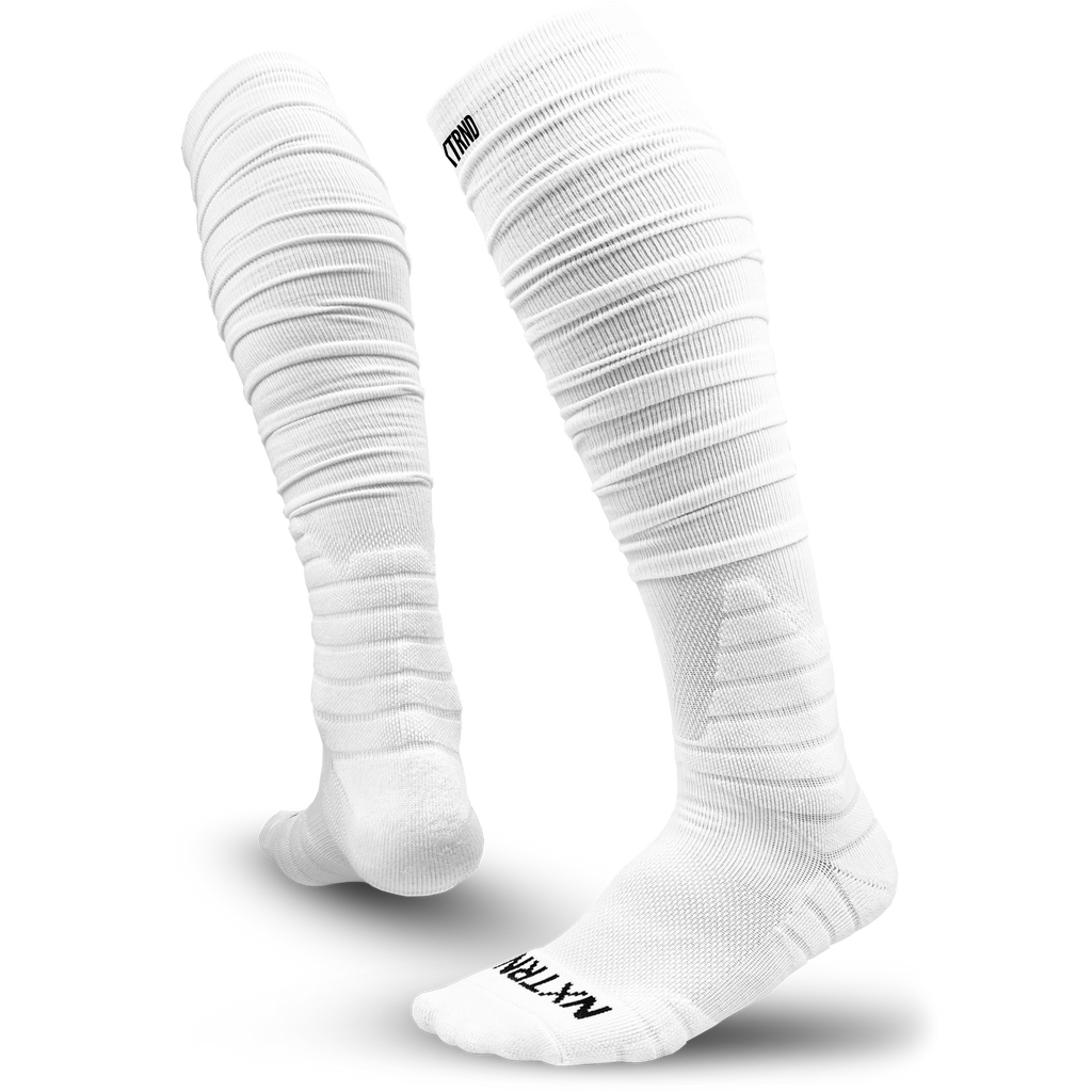 NXTRND XTD® Scrunch Football Socks White