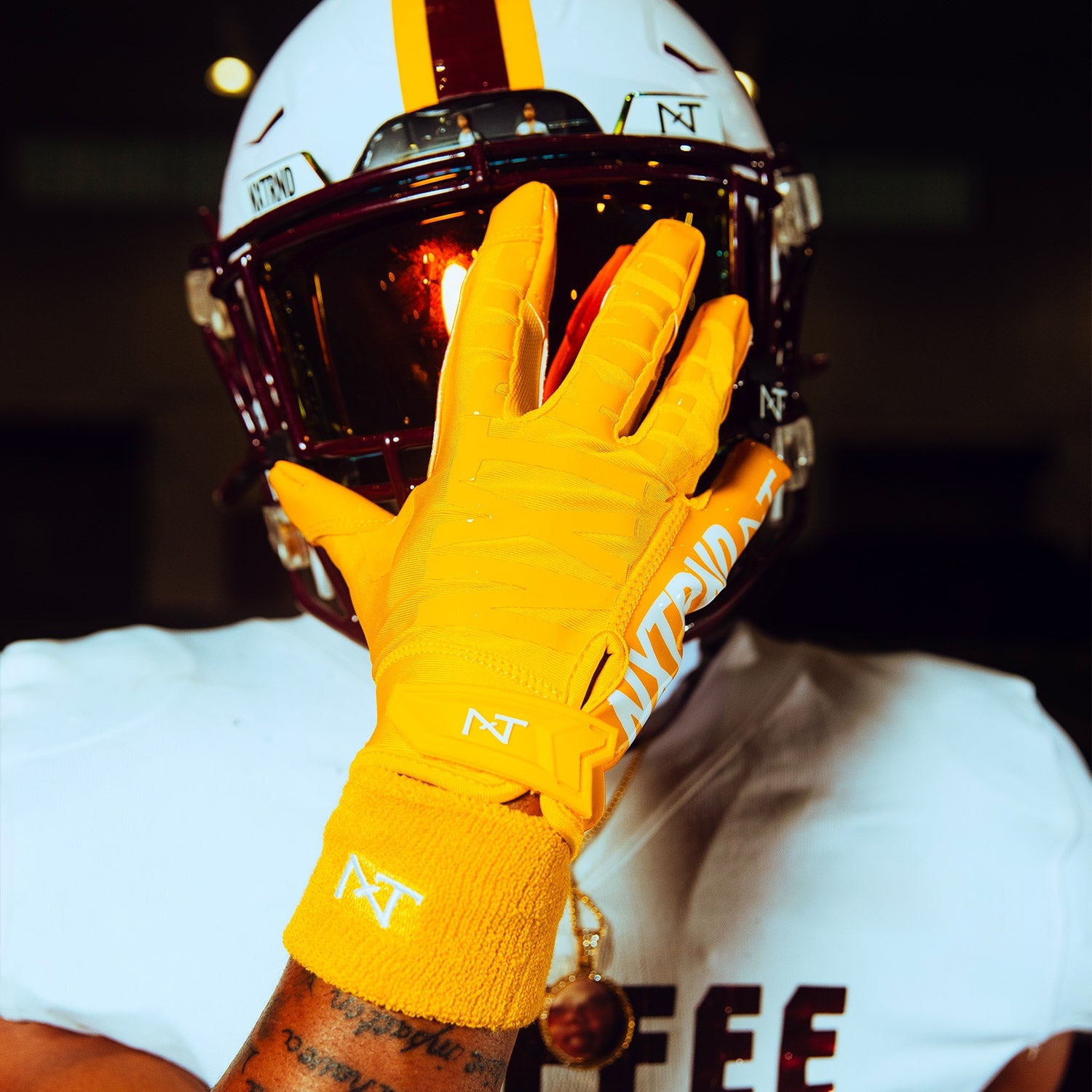 NXTRND G1® Pro Football Gloves Yellow