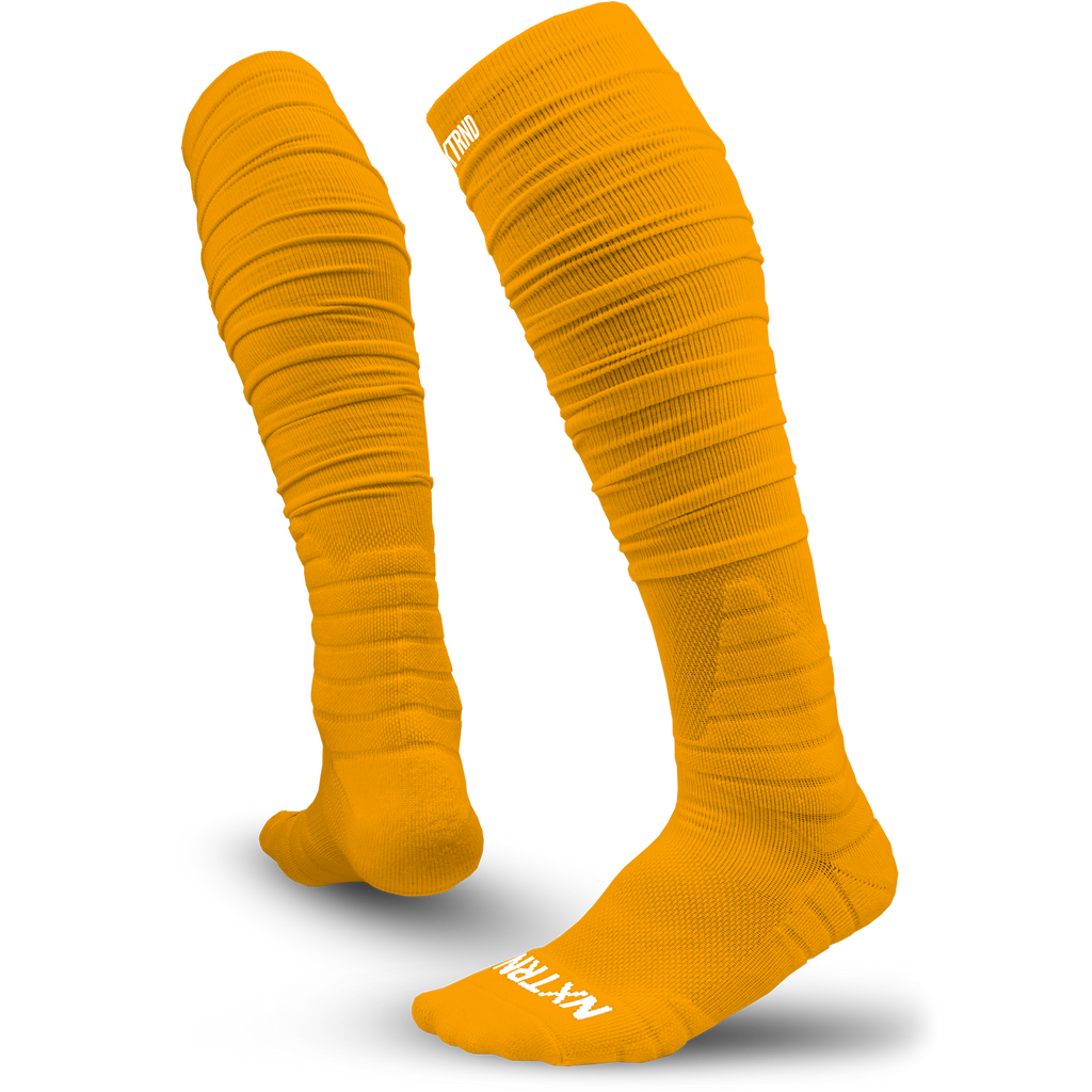 NXTRND XTD® Scrunch Football Socks Yellow